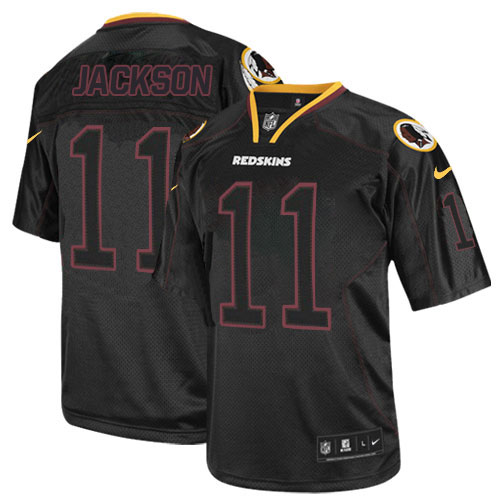 Men's Elite DeSean Jackson Nike Jersey Lights Out Black - #11 NFL Washington Redskins
